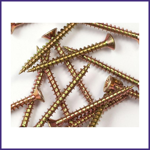 MULTI-PURPOSE GOLDEN POZI COUNTERSUNK WOOD SCREWS - Image 2