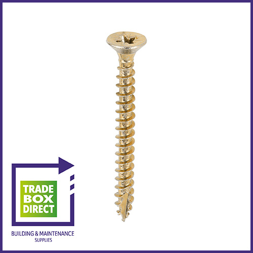 MULTI-PURPOSE GOLDEN POZI COUNTERSUNK WOOD SCREWS - Image 3