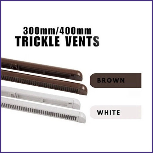 TRICKLE SLOT VENTS WINDOW VENTILATION REAL PVC PLASTIC 300MM 400MM