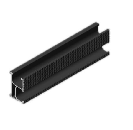 Fastensol Black Mounting Rail 3.55m